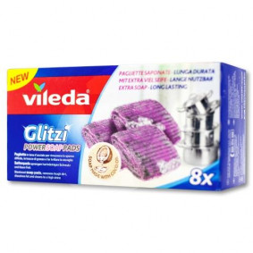 VILEDA GLITZI POWER SOAP PADS X 8