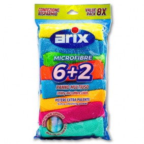 ARIX MULTIPACK MICROFIBRE CLOTH 30cmX30cm OFFER 6+2 FREE