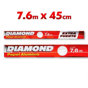 DIAMOND ALUMINIUM FOIL 7.62m X 45.7cm
