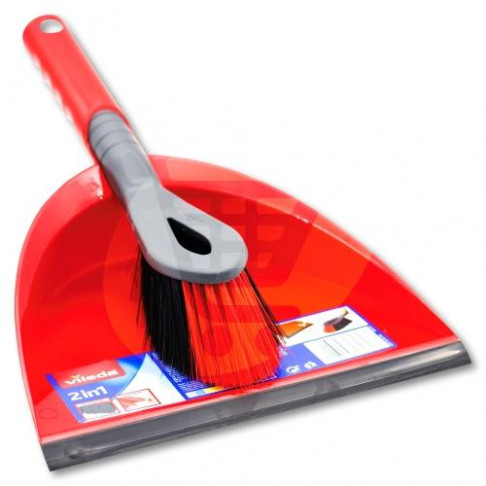 VILEDA 2IN1 DUSTPAN & BRUSH SET