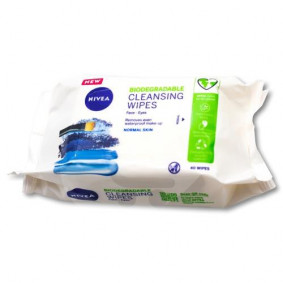 NIVEA CLEANSING WIPES FACE & EYES NORMAL SKIN X 40
