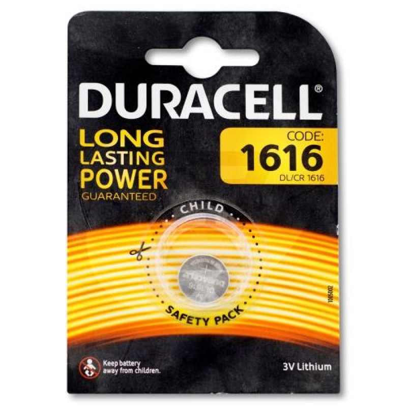 DURACELL BATTERIES CODE 1616