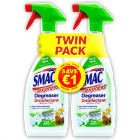 SMAC EXPRESS DEGREASER DISINFECTANT 2x650ml OFFER 1EURO OFF