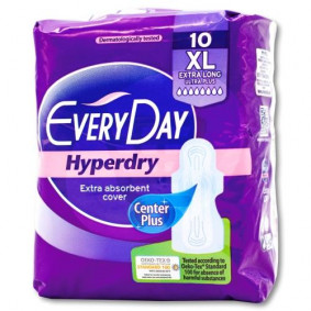 EVERYDAY HYPERDRY EXTRA LONG SANITARY PADS 10PACK