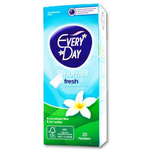 EVERYDAY PANTY LINERS NORMAL FRESH SCENTED X 20