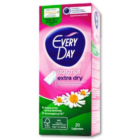 EVERYDAY NORMAL EXTRA-DRY PANTY LINERS 20PACK