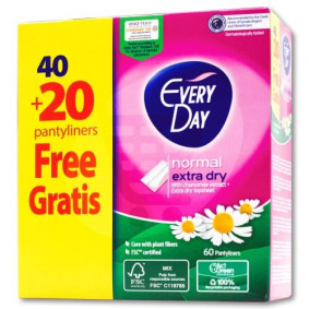 EVERYDAY EXTRA DRY NORMAL PANTY LINERS 40+20 FREE PACK