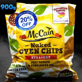MC CAIN NAKED OVEN CHIPS GF 900gr 20% OFF