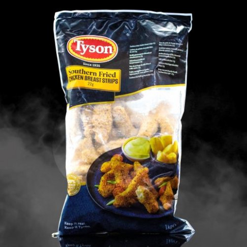 TYSON SOUTHERN FRIED  CHICKEN STRIPS 1.kg