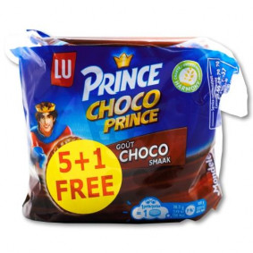 LU CHOCO PRINCE  CHOCOLATE BISCUITS 28.5gr 5+1