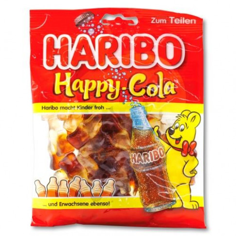 HARIBO ORIGINAL HAPPY COLA SWEET GUMS 200gr