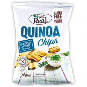 EAT REAL QUINOA CHIPS SOUR CREAM 30G