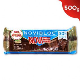 NOVIBLOC MILK MELTING CHOCOLATE 500gr