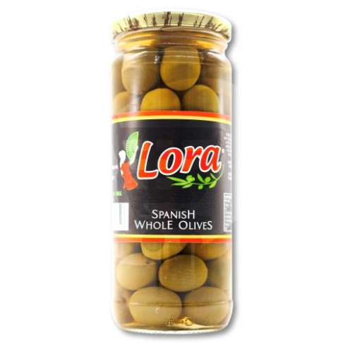 LORA WHOLE GREEN OLIVES 465gr