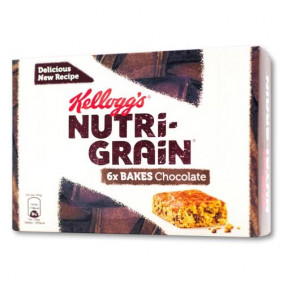 KELLOGG`S NUTRI GRAIN BAKES CHOC CHIP  6PACK 45gr
