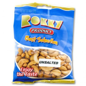 ROKKY PRODUCT CASHEWS UNSALTED 80gr