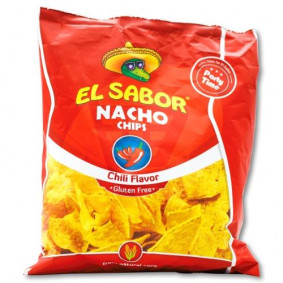 EL SABOR  NACHO CHIPS CHILI FLAVOUR 225gr