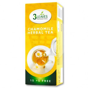 3 LEAVES CHAMOMILE HERBAL TEA 15 + 5 FREE 26gr
