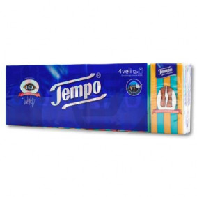 TEMPO HANKY TISSUES 12 PACK