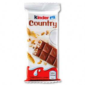 KINDER COUNTRY CHOCOLATE BAR 23.5gr