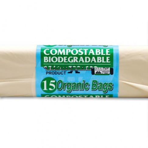 GARBAGE BAGS ORGANIC BIODEGRADABLE 15ltr 500X 600mm