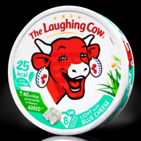 THE LAUGHING COW LIGHT BLUE CHEESE PORTIONS 8PACK 128gr