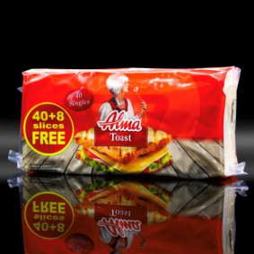 ALMA FAMILY CHEESE SLICES 40PACK+8 FREE 800gr