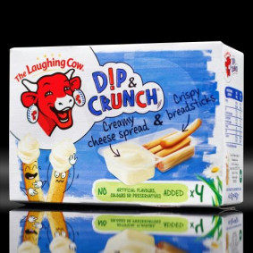 THE LAUGHING COW DIP & CRUNCH CHEESE SNACK 140gr
