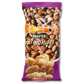 ROKKY PRODUCT ROASTED ALMONDS NUTS 35gr