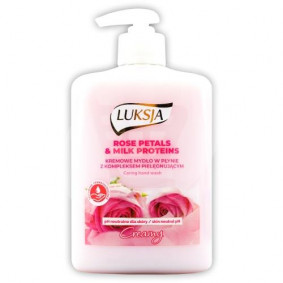 LUKSJA HAND LIQUID SOAP ROSE PETALS & MILK PROTEINS 500ml