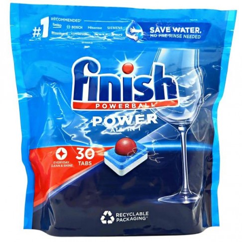 FINISH DISHWASHER TABS POWERBALL ALL IN 1   X 30