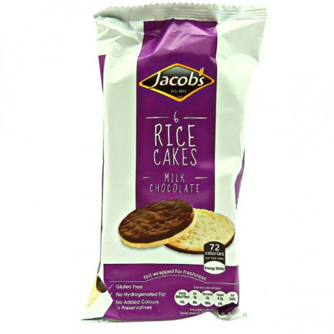 JACOB`S RICE CAKES MILK CHOCOLATE 6PACK 90gr