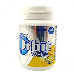 ORBIT CHEWING GUM SUGAR FREE WHITE CITRUS X 46