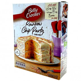 BETTY CROCKER CAKE MIX RAINBOW CHIP PARTY 425grms