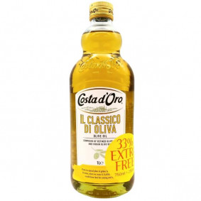 COSTA D`ORO OLIVE OIL 1ltr 33% EXTRA FREE