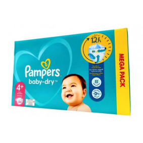 PAMPERS BABY DRY NAPPIES N.4+ X 84