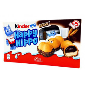 KINDER HAPPY HIPPO CHOCOLATE CREAM FILLED X  5PACK