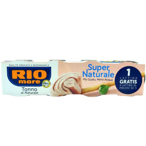 RIO MARE TUNA NO ADDED OIL OR WATER 56gr 3+1 FREE