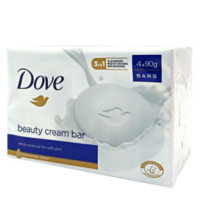 DOVE BEAUTY CREAM SOAP BAR 90gr X 4