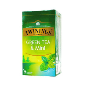 TWININGS GREEN TEA & MINT x25 40gr
