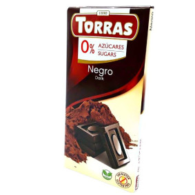 TORRAS DARK CHOCOLATE BAR SUGAR FREE 75gr