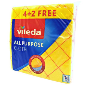 VILEDA ALL PURPOSE CLOTHS 4+2 FREE