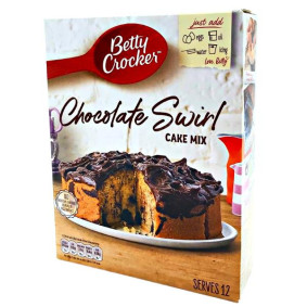 BETTY CROCKER CAKE MIX CHOCOLATE SWIRL 500gr