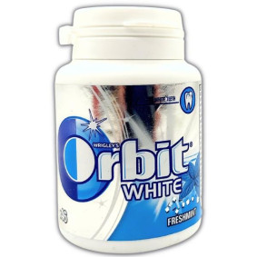 ORBIT SUGAR FREE WHITE FRESHMINT CHEWING GUM  X 46