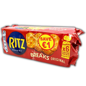 RITZ BREAKS ORIGINAL BISCUITS 6PACK 190gr X 2