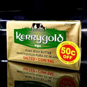 KERRYGOLD SALTED BUTTER GOLD 200gr50c OFF