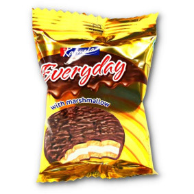 KARMELA  EVERYDAY CHOC COVERED BISCUIT WITH MARSHMALLOW 30gr