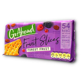 GO AHEAD BISCUIT SLICES FOREST FRUIT 175gr