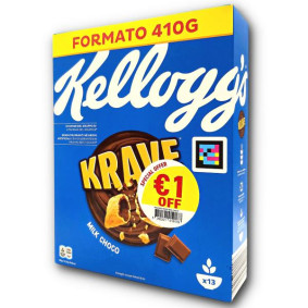 KELLOGG`S CEREAL KRAVE MILK CHOCOLATE 410gr €1 OFF