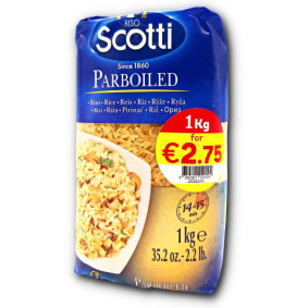 SCOTTI RICE PARBOILED1kg@ 2.75